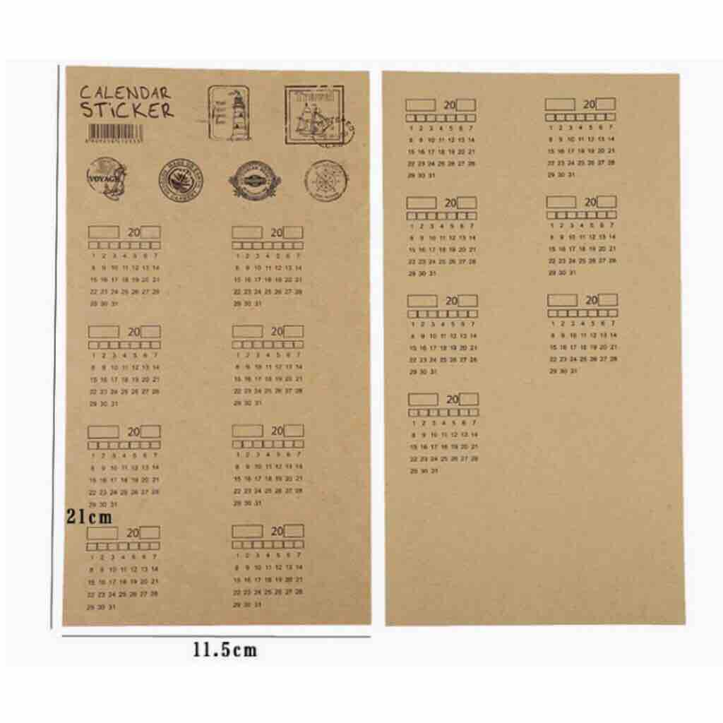 Sticker Lịch
