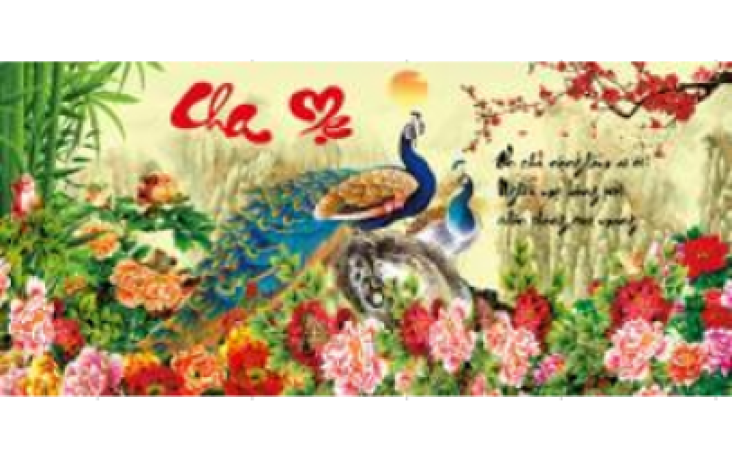 [HCM]Tranh đính đá Cha Mẹ -DD9227