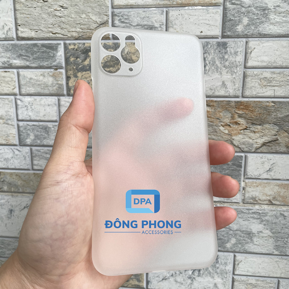 Combo 2 Ốp Lưng Trong Nhám Unibody iPhone 11 Pro Max Siêu Mỏng Giấy