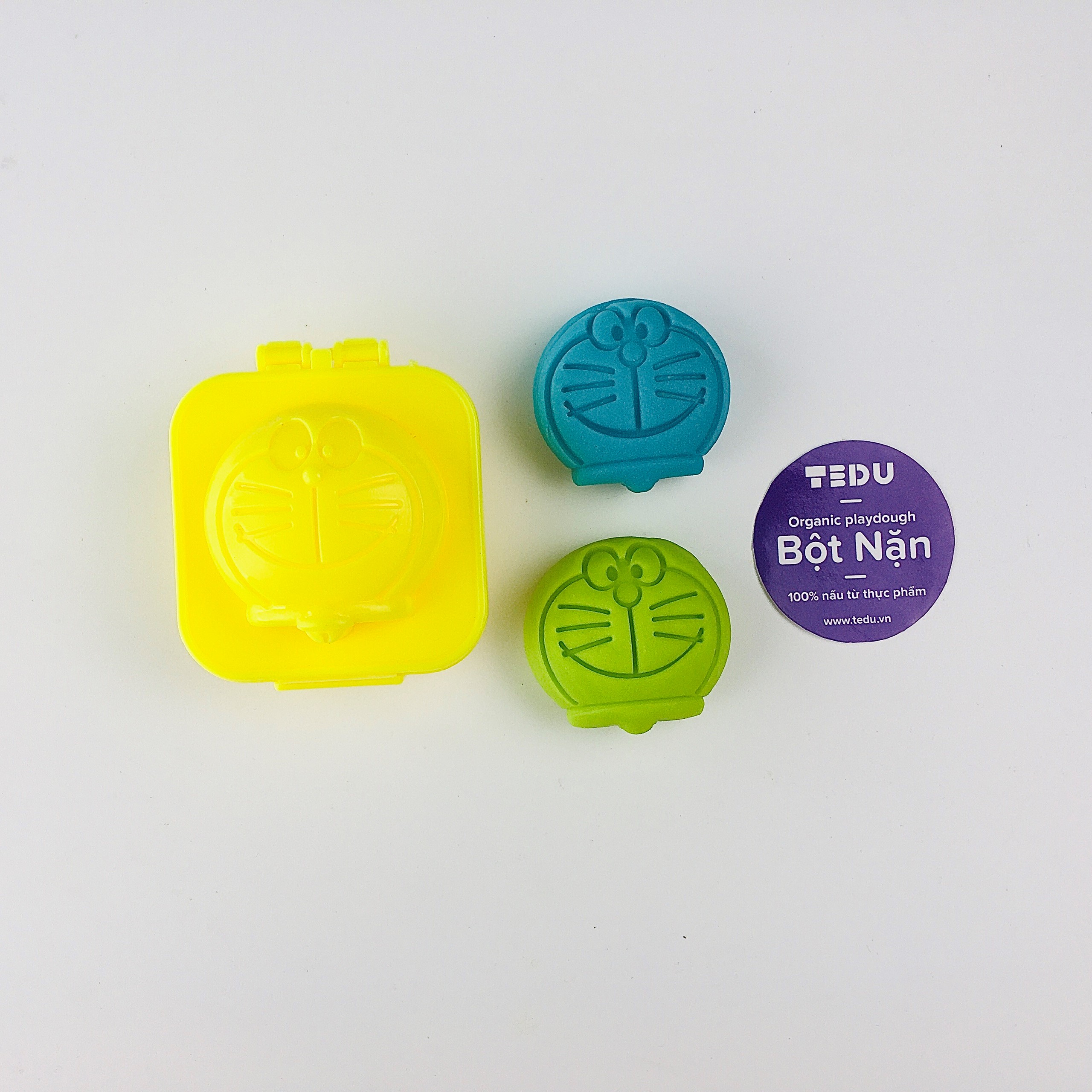 KHUÔN ẤN 3D DORAEMON CHƠI BỘT NẶN ĐẤT NẶN AN TOÀN TEDU