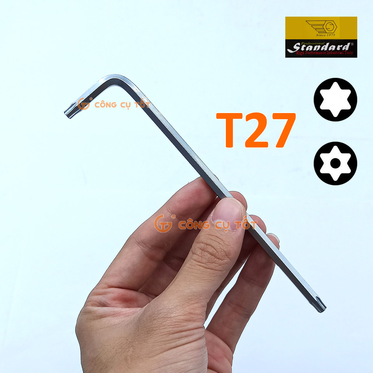 Lục giác lẻ đầu bông chữ L Standard hệ mét size tùy chọn