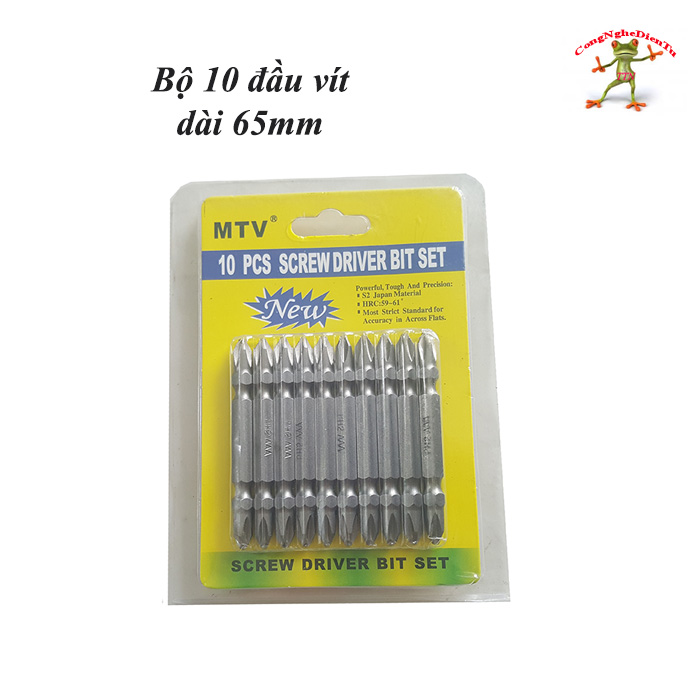 [HCM]Bộ 10 đầu vít 3 ke