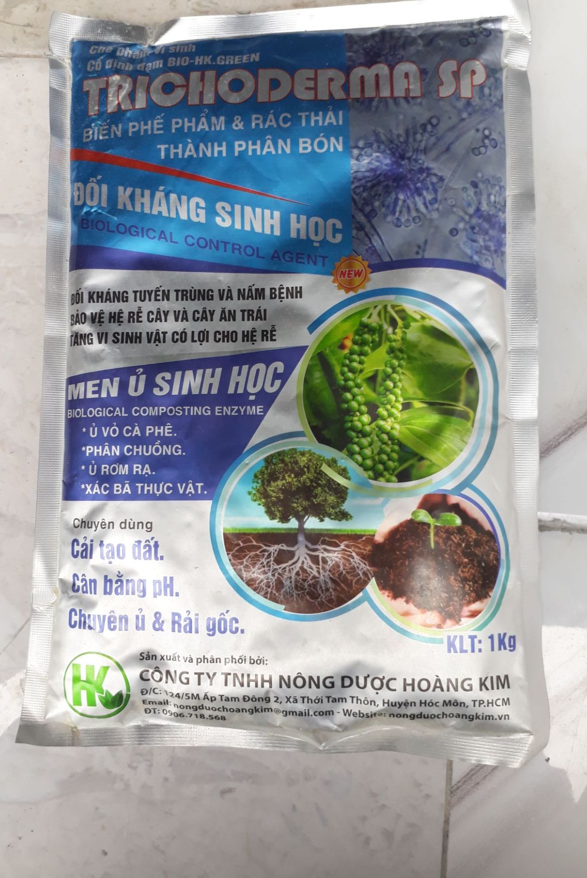 (COMBO 5 GÓI)TRICHODERMA Tím 1KG - MEN Ủ SINH HỌC PHÂN HỦY XÁC BÃ THỰC VẬT/HỮU CƠ