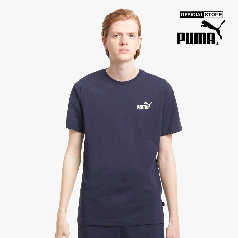Puma - áo thun thể thao nam ngắn tay essentials small logo train-586668-06