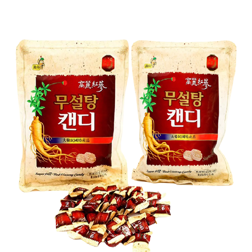 kẹo Sâm Không Đường 500G Hàn Quốc [ BỘ GỒM 2 GÓI 500GRAM ] - BINZINSON