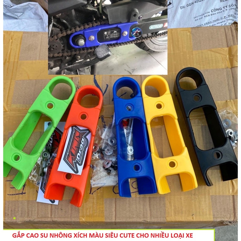 ỐP GẮP NHÔNG XÍCH CAO SU CHO NHIỀU XE , ĐỒ CHƠI XE MÁY , ỐP GẮP CAO SU , CHE XÍCH XE MÁY , PHỤ KIỆN XE MÁY