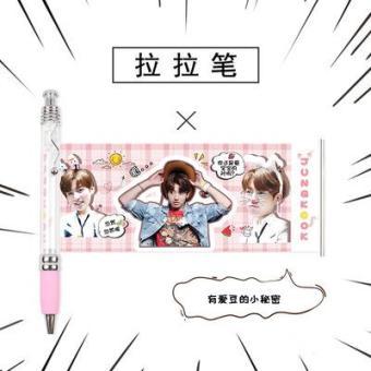 Bút Bi kéo hình BTS các thành viên