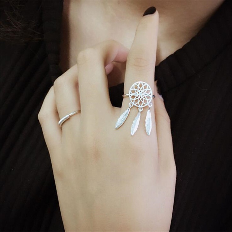 [HCM]Nhẫn nữ Dreamcatcher thời trang mới S925-N52