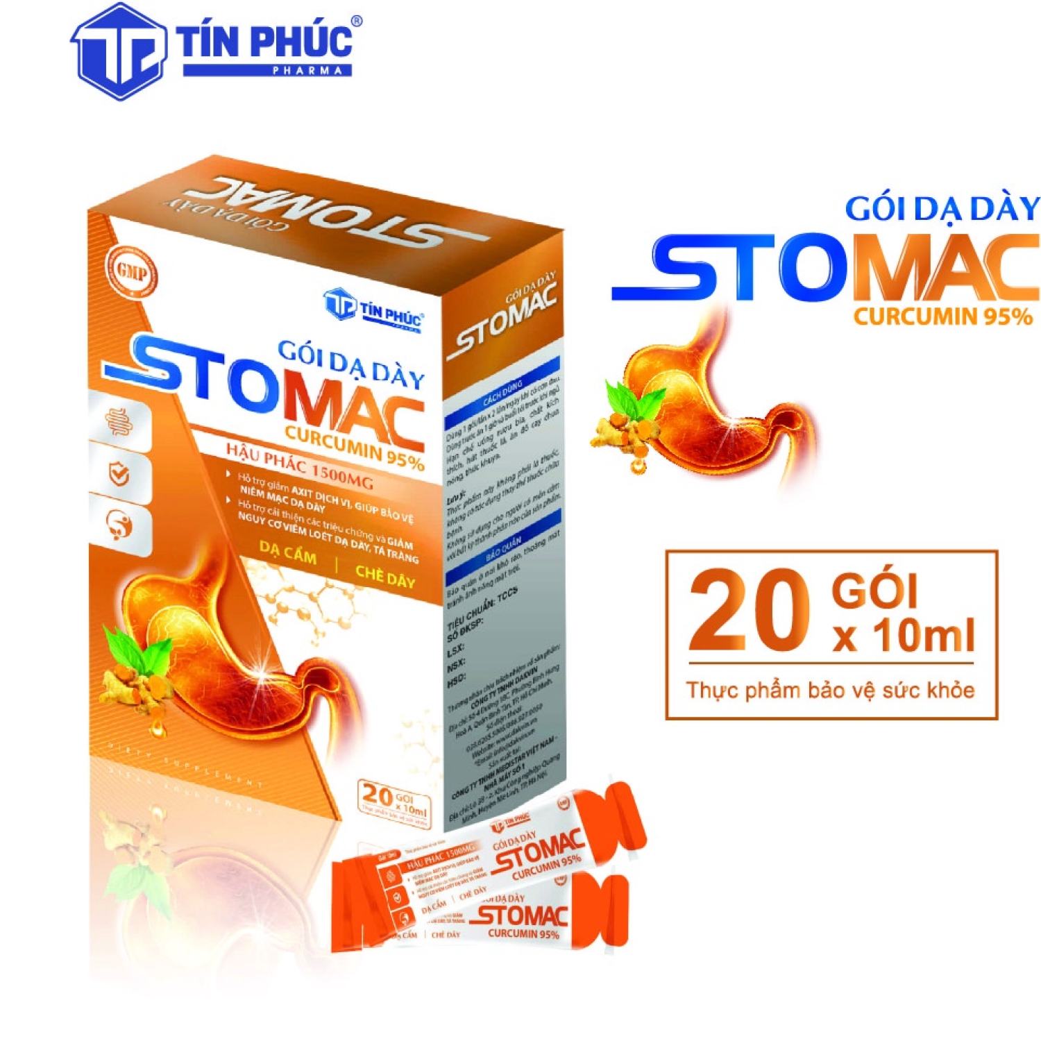 Gói dạ dày Stomac Curcumin 95%