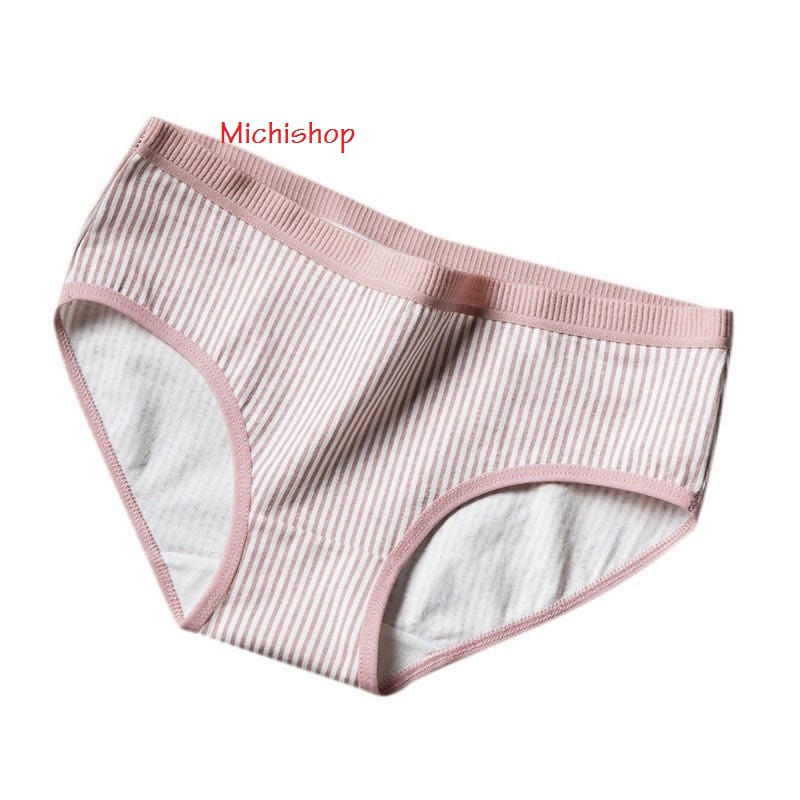 Bộ 5 Quần Lót Cotton Kẻ Mềm Mại (40-58kg) C11