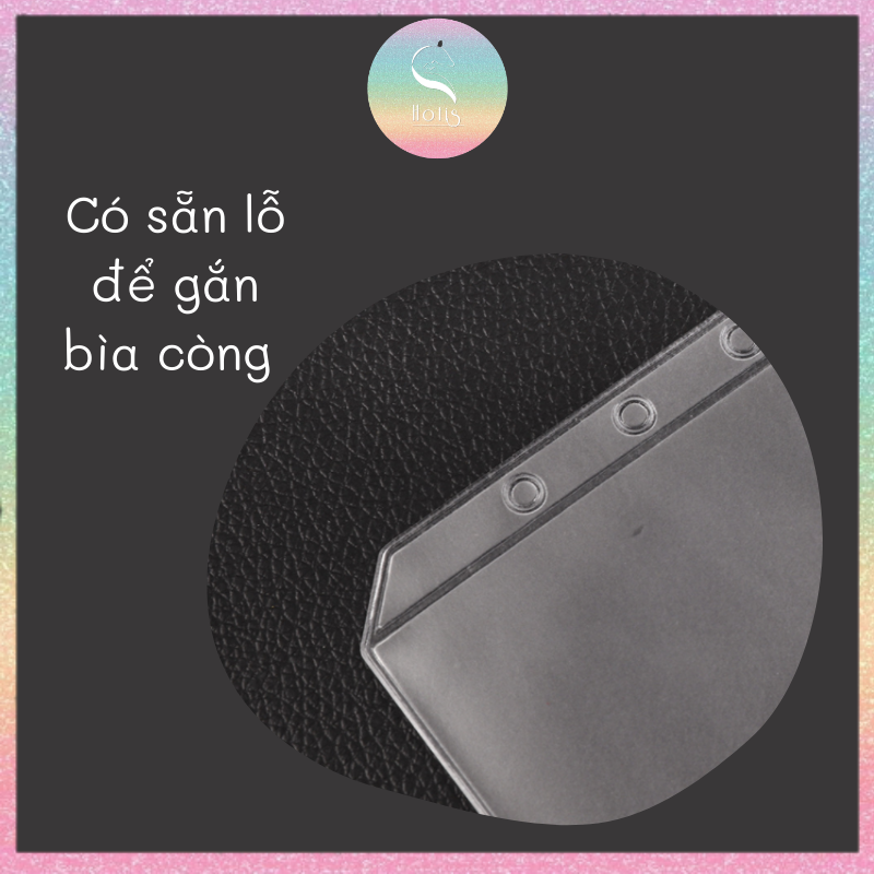 [HOTIS] Sheet PVC đựng card, sticker cho binder A6/ A5/ B5/ A4