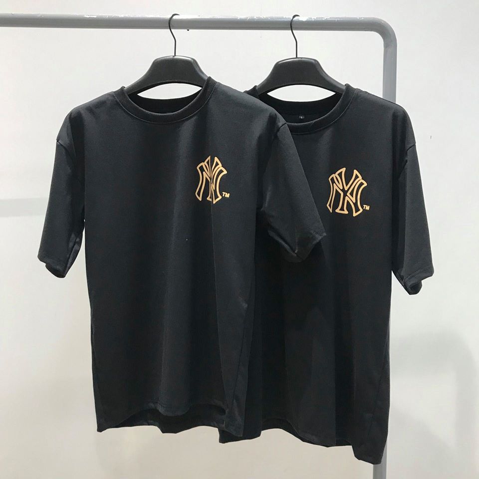 [YoloBoutique] ÁO THUN NY MLB LIKE UNISEX (ĐEN)