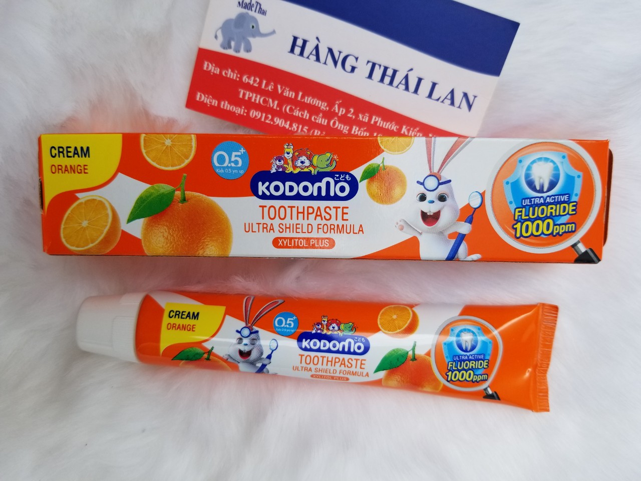 [HCM]Kem đánh răng trẻ em Kodomo Thái Lan 40gram