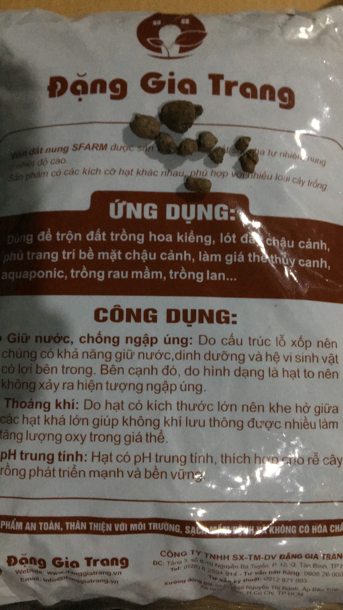 VIÊN ĐẤT NUNG ( SỎI NHẸ ) - TÚI 5DM3