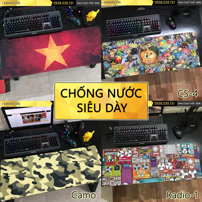 Bảng giá Miếng Lót chuột, bàn di chuột gaming, văn phòng chống nước siêu dày Phong Vũ