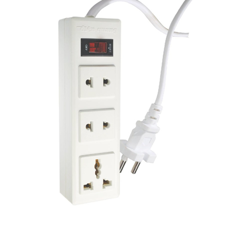 [HCM]Ổ Cắm Điện Quang ĐQ 002A-02-2M (3 lỗ dây 2 met)