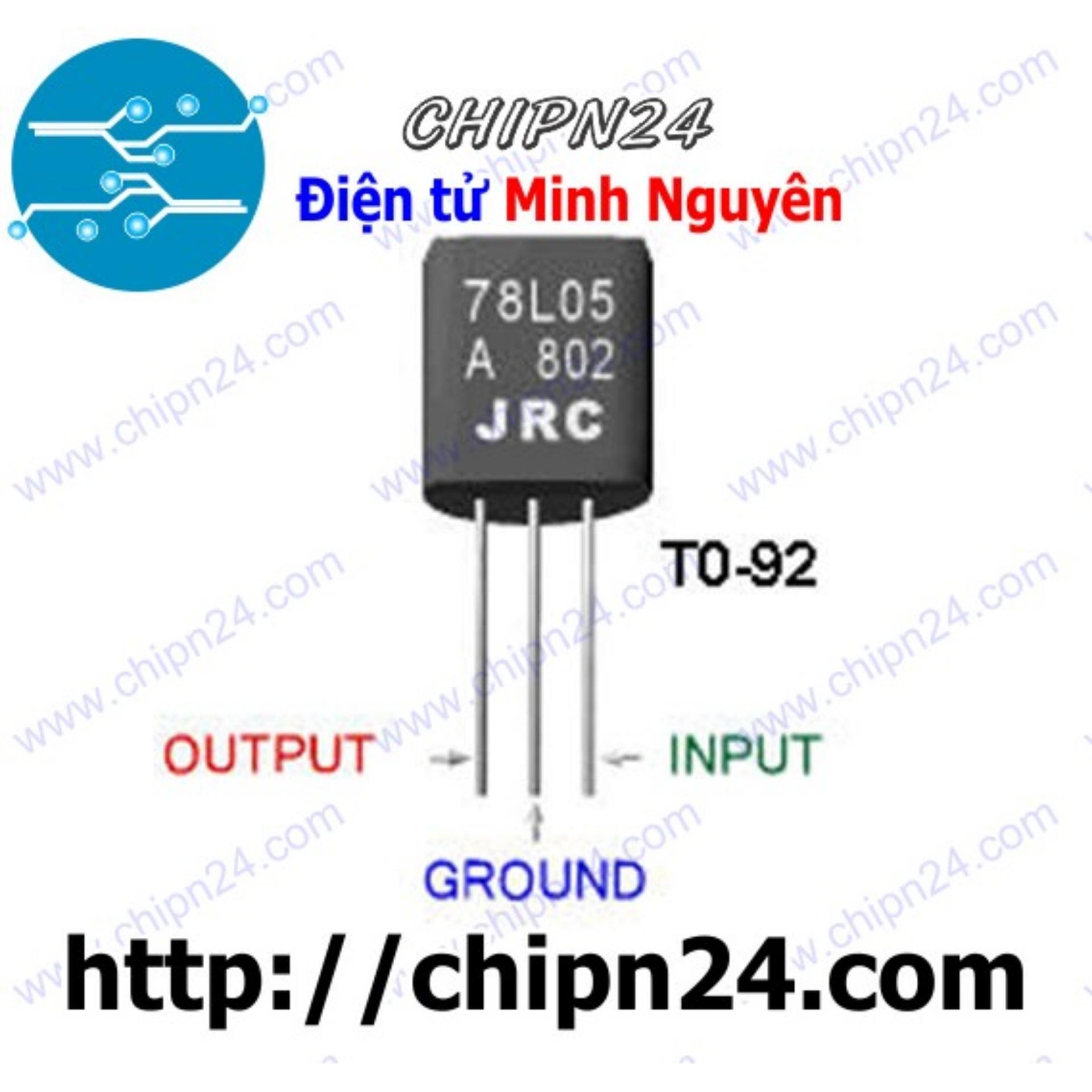 [5 con] (DIP) IC 78L05 TO-92 (Chân Cắm) (7805 5V 100mA)
