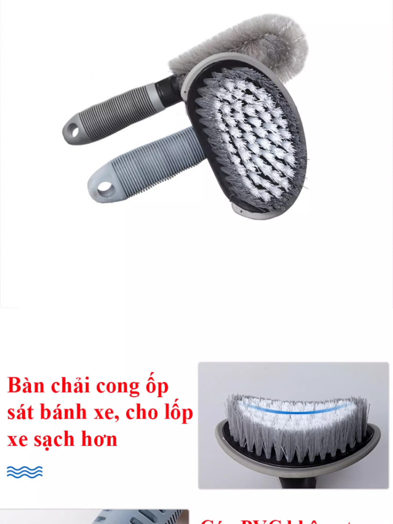 Bộ 2 dụng cụ rửa xe ô tô và xe máy
