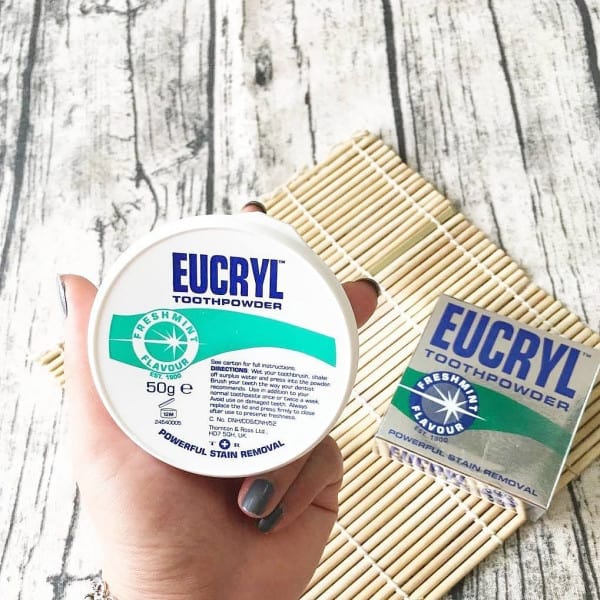 Bột Và Kem Đánh Răng Tẩy Trắng Eucryl Toothpowder 50g
