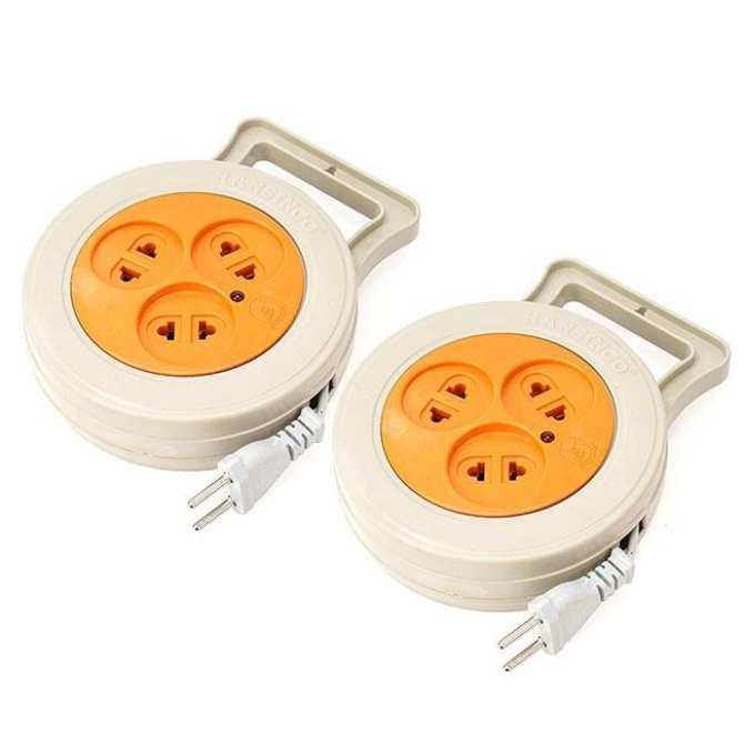 Ổ cắm điện nối dài dạng xoay tròn 3 ổ cắm. Dây 10m