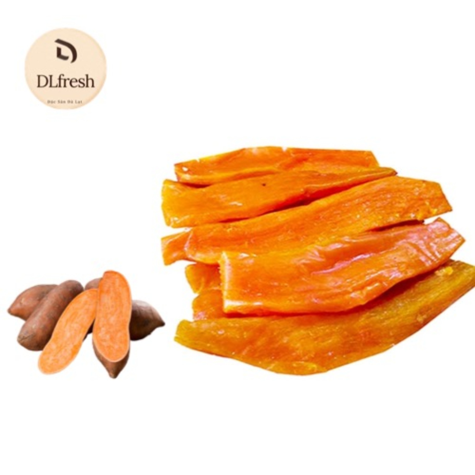 Khoai lang dẻo DLFresh khoai mật sấy dẻo 250g