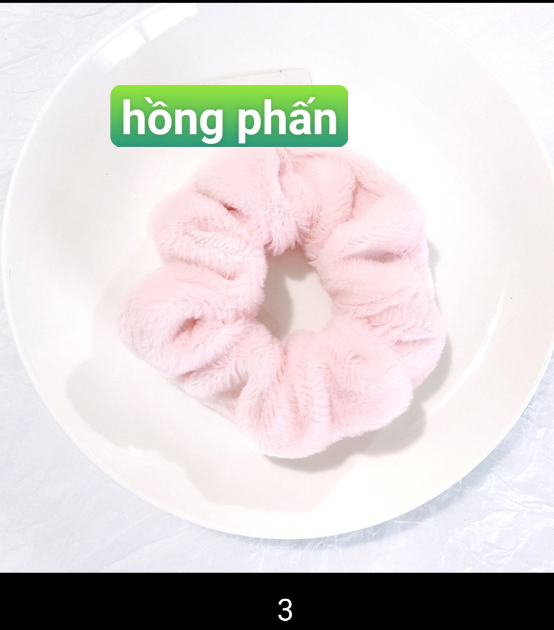 [HCM] Dây cột tóc nhung mịn trơn HÀN QUỐC