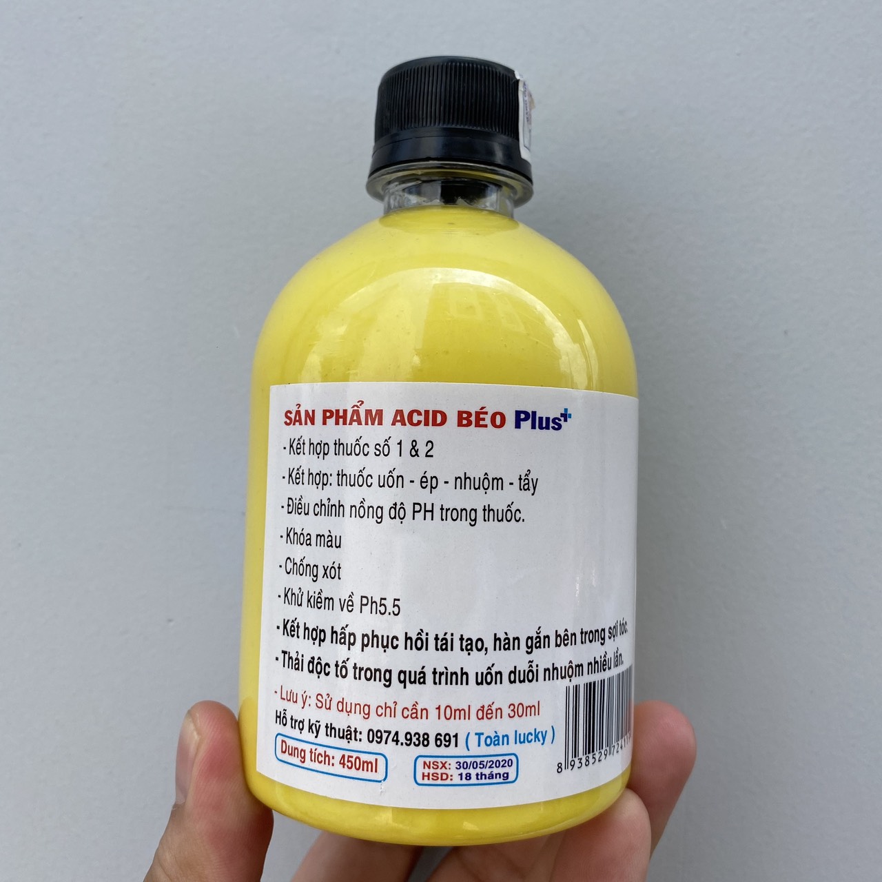 [HCM]Sản phẩm hỗ trợ hóa chất Axit béo Plus+ 450ml