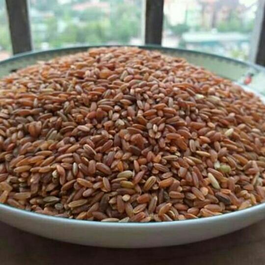 set 5kg gạo lứt hạt tròn điện biên