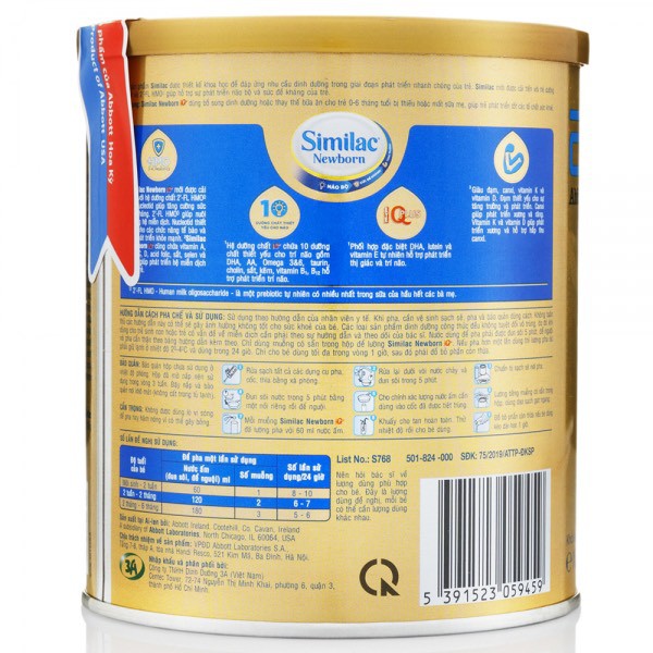 [ HÀNG CHÍNH HÃNG ]Sữa Similac IQ Plus HMO 1,2,3 400g [Mẫu Mới]