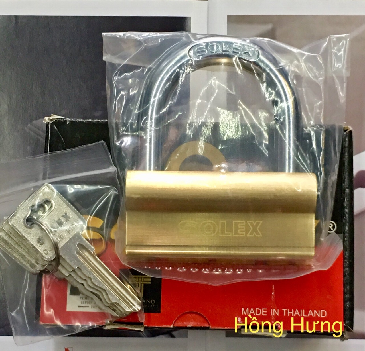 Khóa solex f75 khoá chống cắt , chốt mở