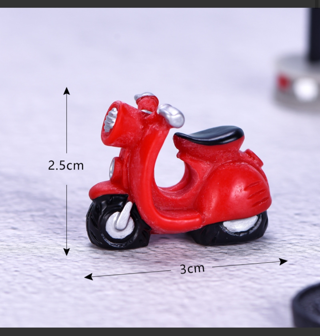 Mô hình xe máy cổ màu đỏ M2037