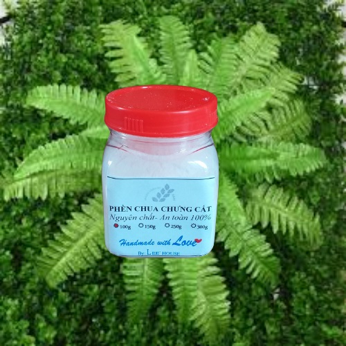 Lọ 100gr Bột phèn chua chưng khô nguyên chất (Phèn phi)