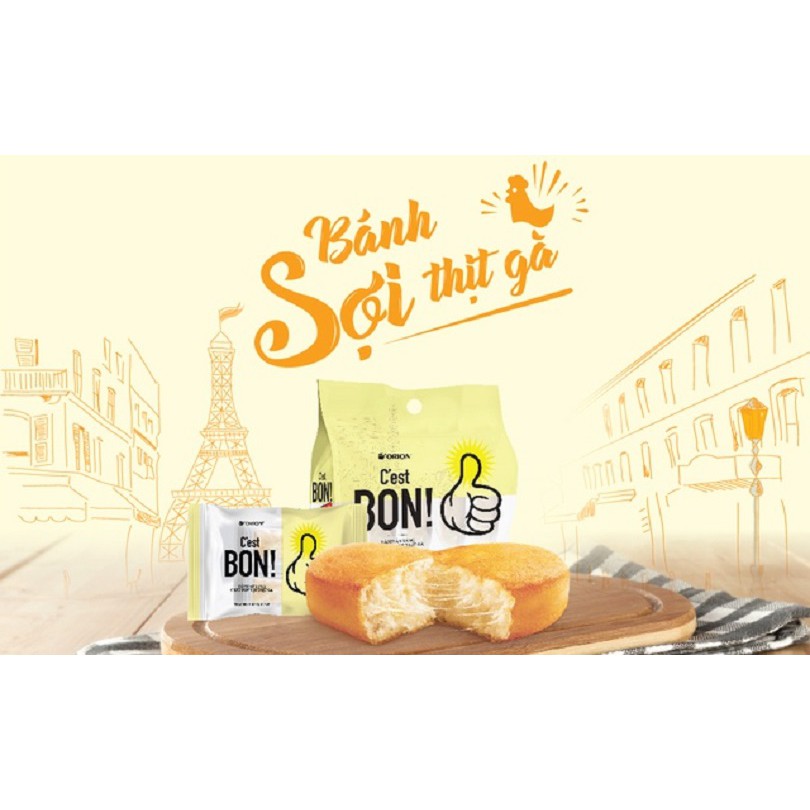 Combo 5 gói Bánh bông lan Orion C'est Bon Date 6 Tháng