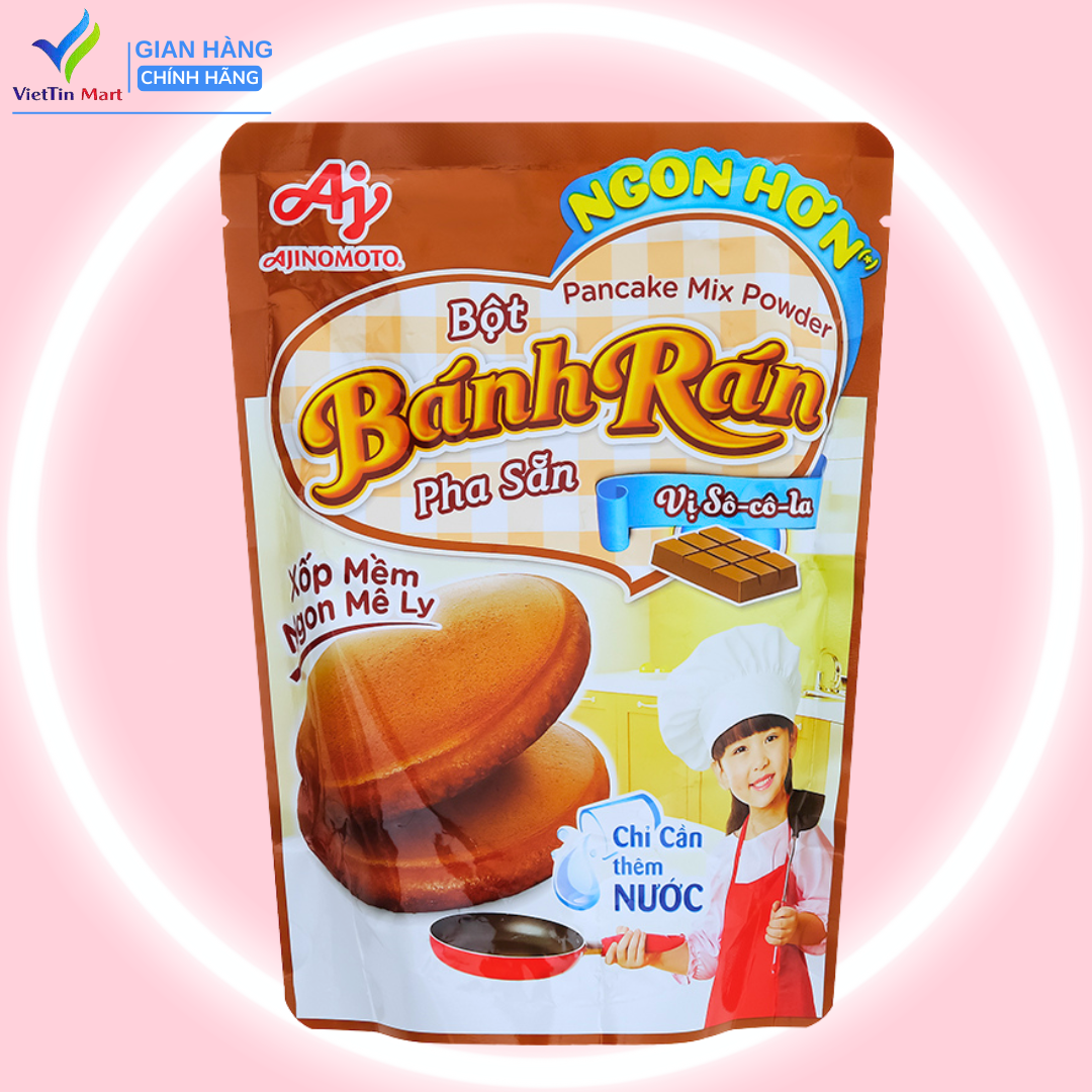 Bột bánh rán pha sẵn Ajinomoto vị socola 200g