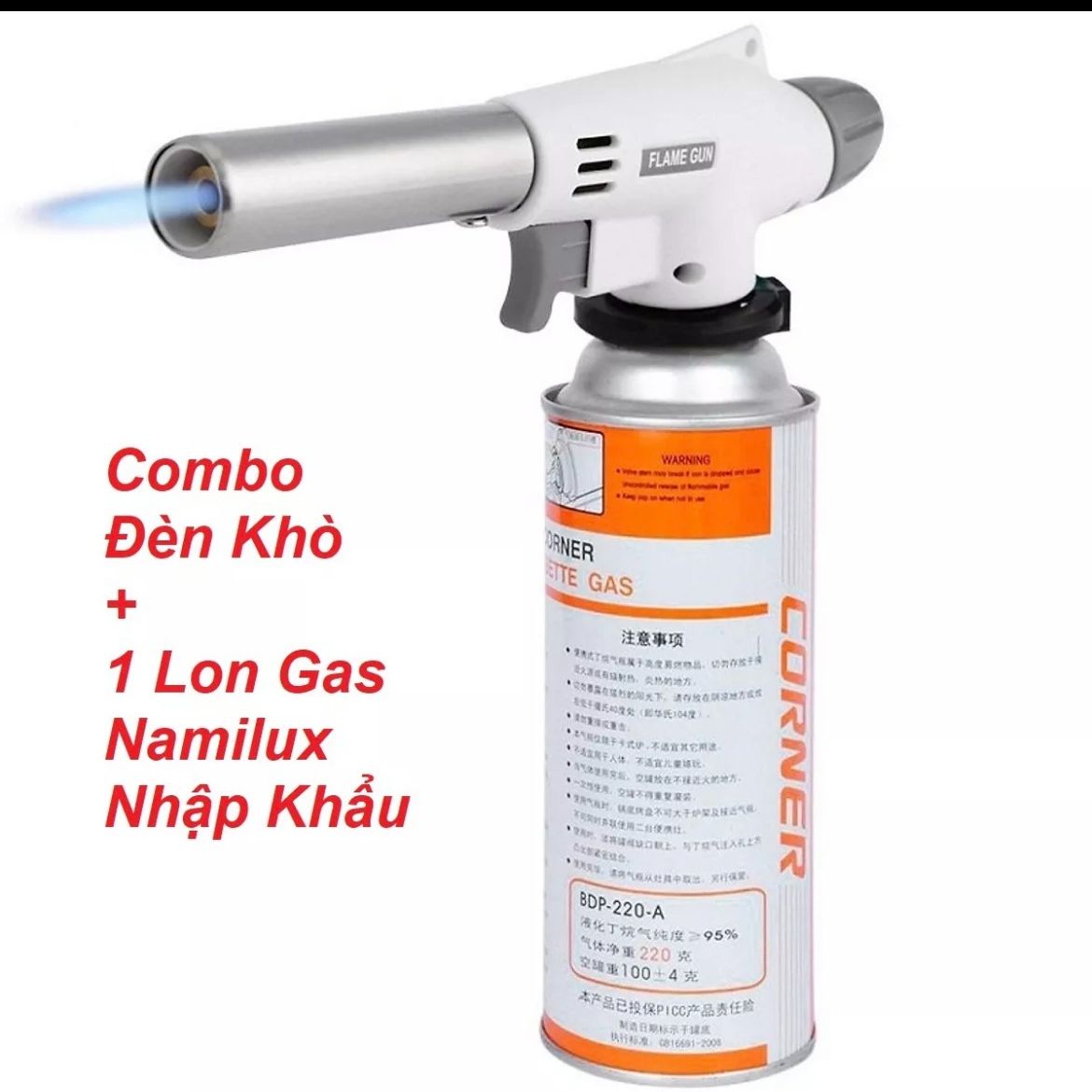 Đầu khò bình gas mini cầm tay, đánh lửa tự động