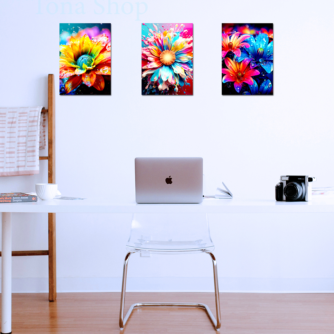Poster, tranh ảnh dán tường chủ đề Hoa - Thiên Nhiên. Kích thước A3, A4. Decor phòng, góc làm việc, học tập.