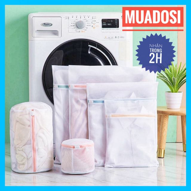 Bộ 5 túi lưới giặt đồ đủ kích cỡ đa năng