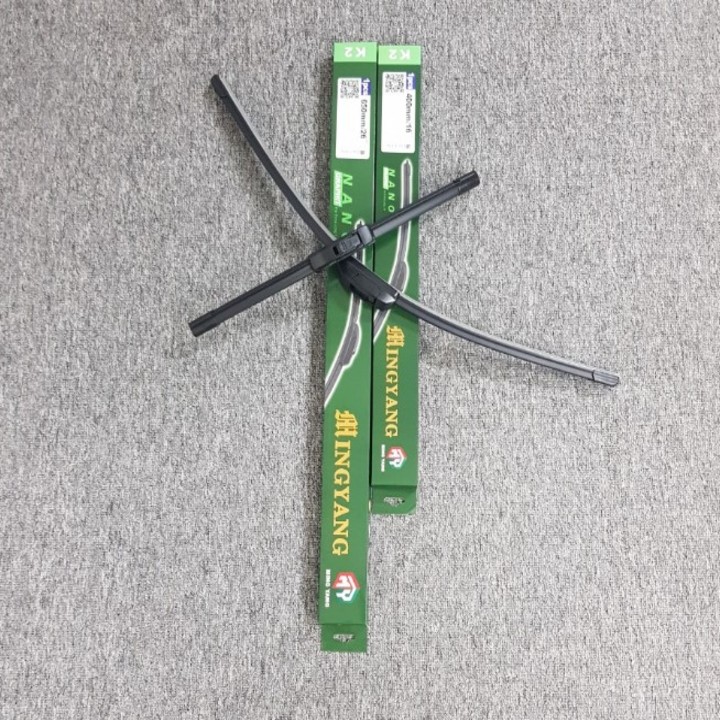 Bộ 2 thanh gạt nước mưa ô tô Nano mềm cao cấp dành cho hãng xe Mitsubishi: Xpander-Jolie-Mirage-Pajero-Pajero Sport-Triton-Ourlander-Grandis-Zinger-Lancer