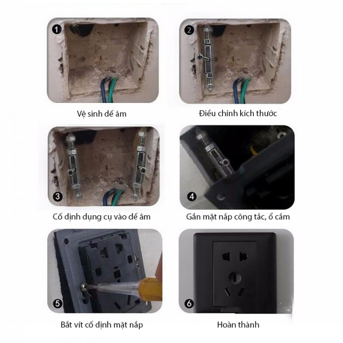 Bộ Dụng Cụ Sửa Đế Âm Tường Nhanh Chóng