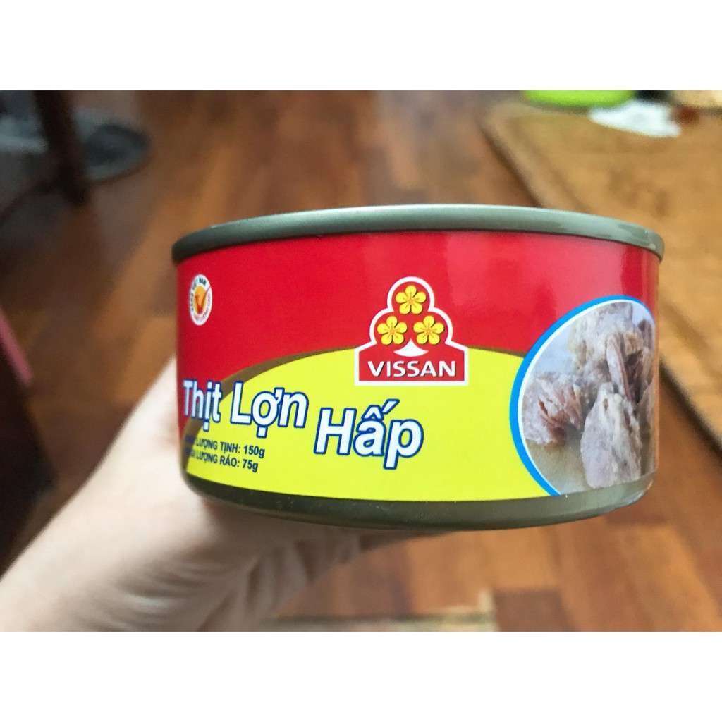 (Giảm 20K Ship Đơn Từ 49K) Thịt lợn hấp đóng hộp 150g hàng VISSAN