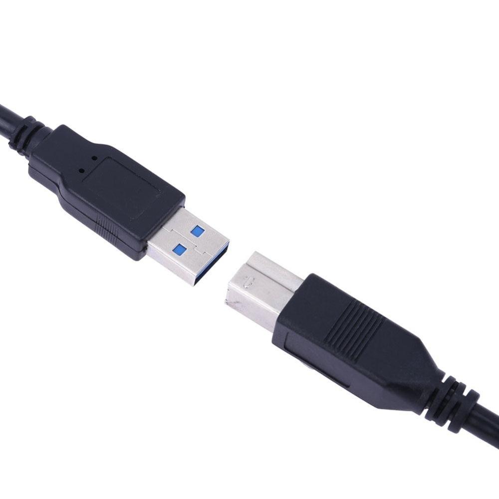 USB 3.0 Type A Male to USB 3.0 Type B Male Extension Cable Printer Cable(Black)-1.8m