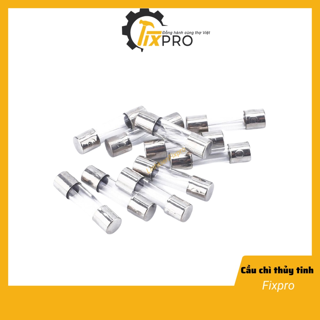 Cầu chì ống thủy tinh 10A 250V 5x20mm (túi 10 con)