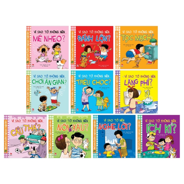 Fahasa - Combo Sách Hay Để Em Luôn Ngoan Ngoãn (Tái Bản 2019) (Bộ 10 Cuốn)