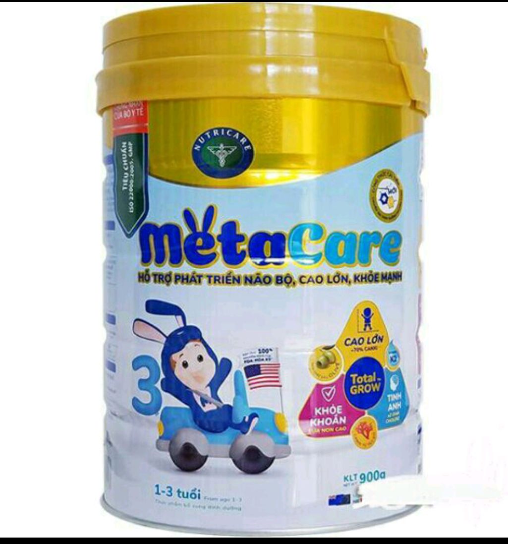 Metacare 3 900g (1-3 tuổi) mẫu mới