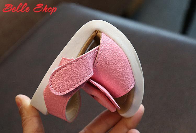 Dép Bé Gái Sandal Bé gái Đính Nơ Dễ Thương