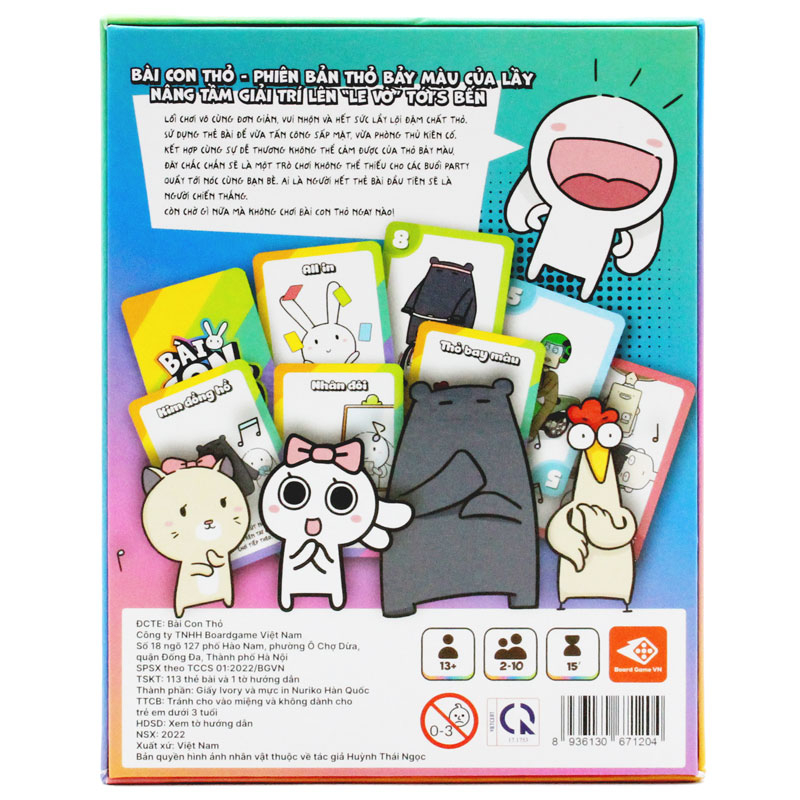 Đồ Chơi Boardgame Bài Con Thỏ - Board Game VN