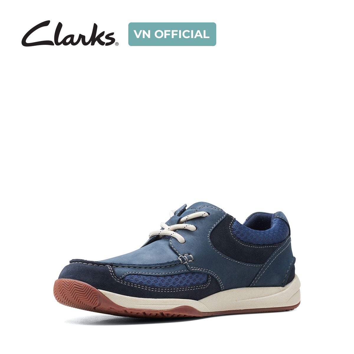 Giày Sneaker Da Nam Clarks - Langton Lane