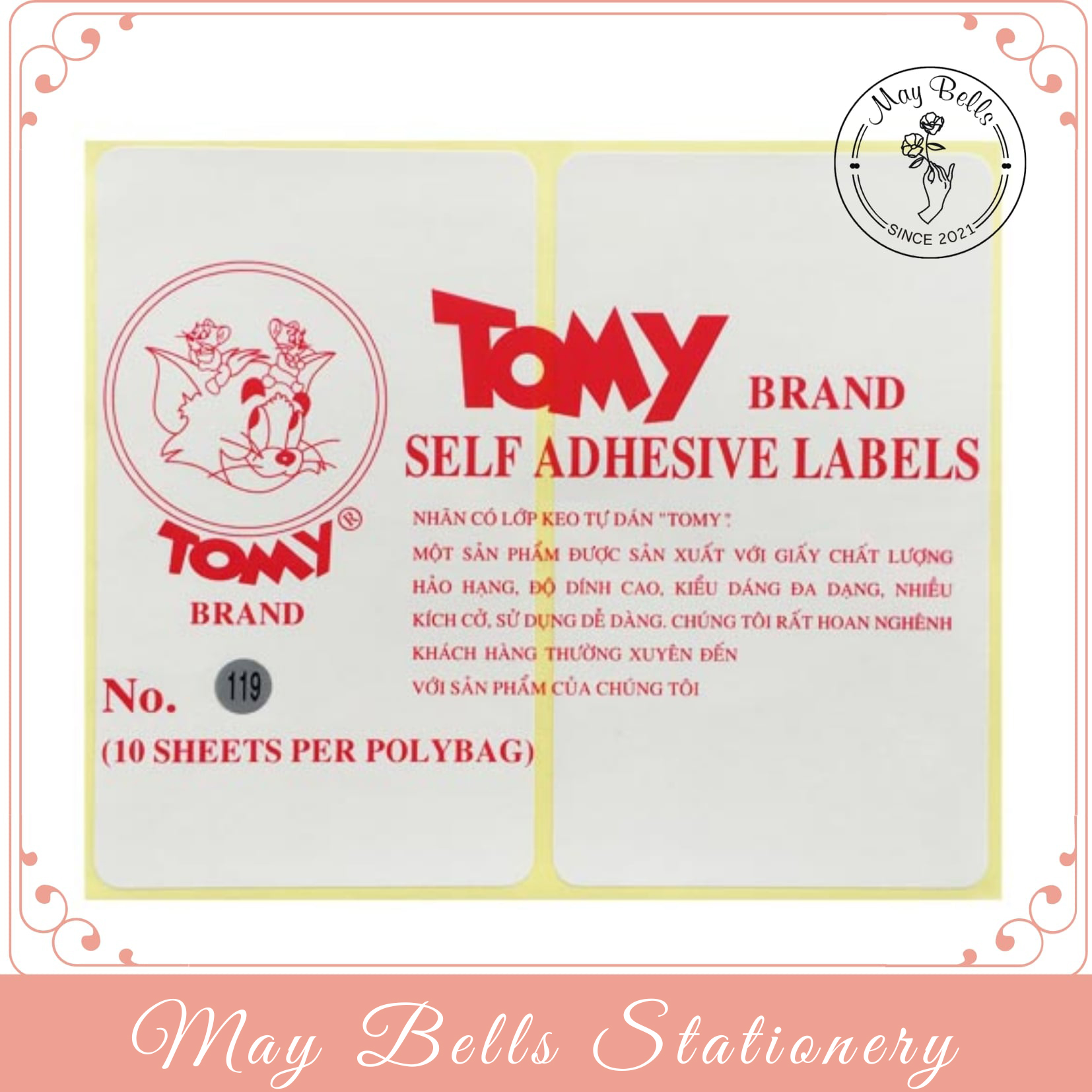 Giấy Decal A5 Tomy (Mã 117-124 ), nhãn dán Tomy A5 Decan Nhãn Dán In Tem Sản Phẩm
