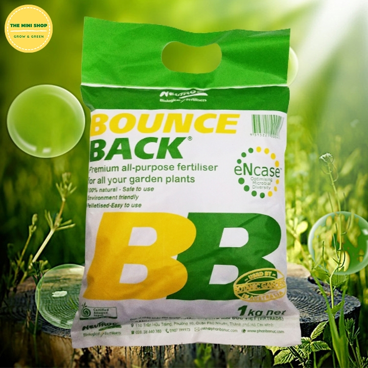 Phân hữu cơ đậm đặc dạng viên cao cấp Bounce Back Úc 1Kg