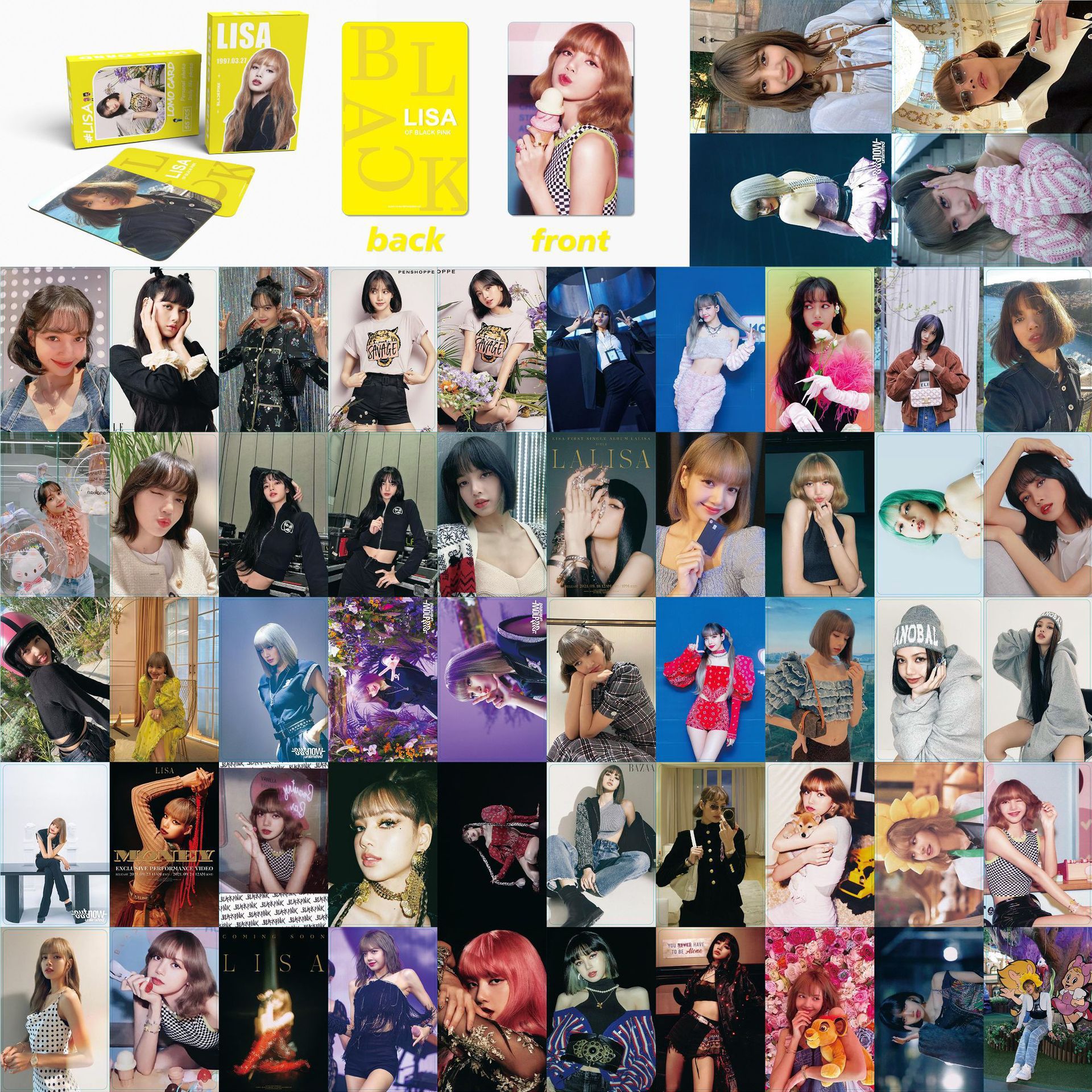 Set 55 Lomo card Blackpink Lisa